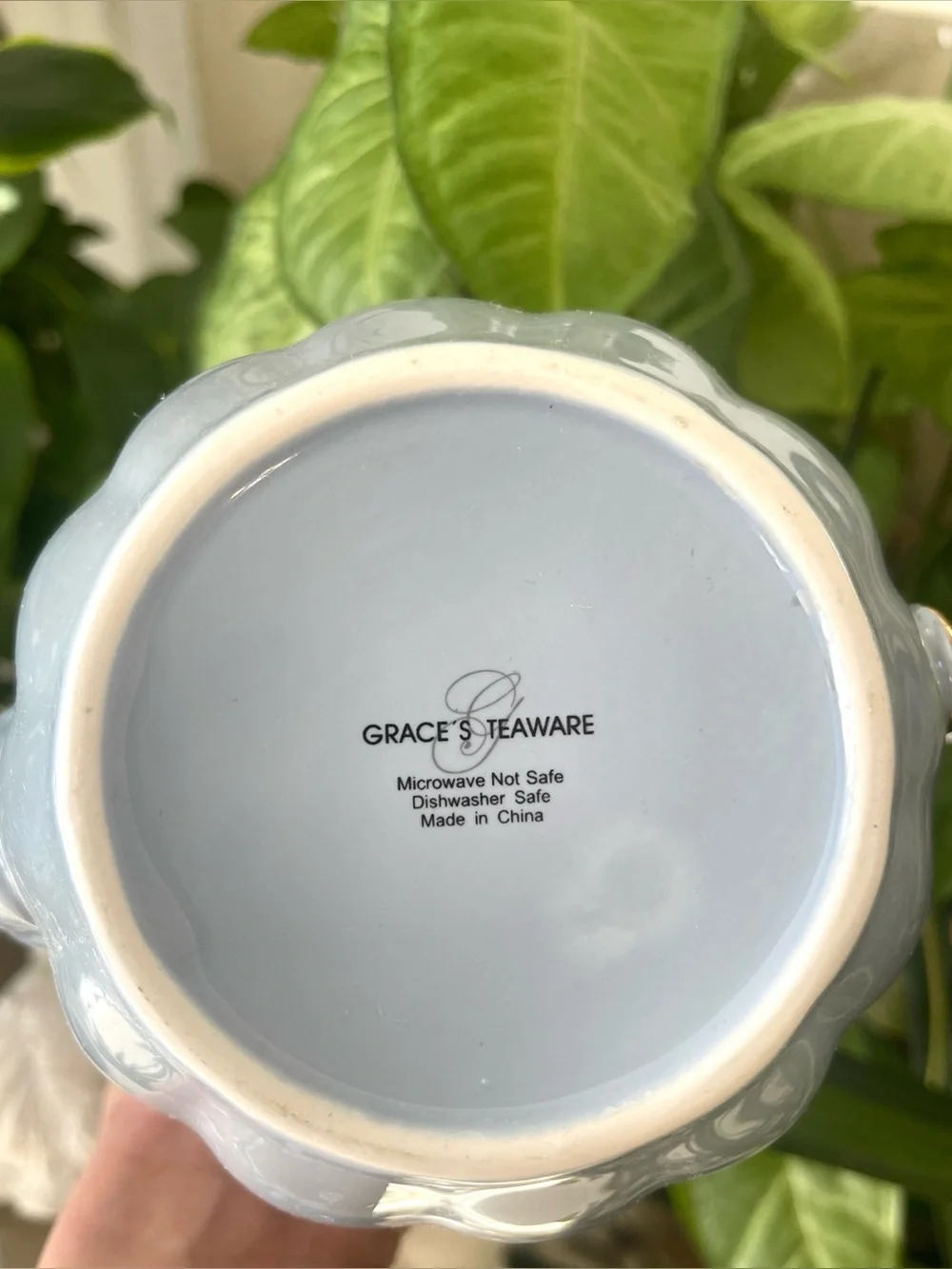 🦋NwOT🦋 Grace Blue Porcelain Coffee & Tea Set with Gold Trim - 3 Piece